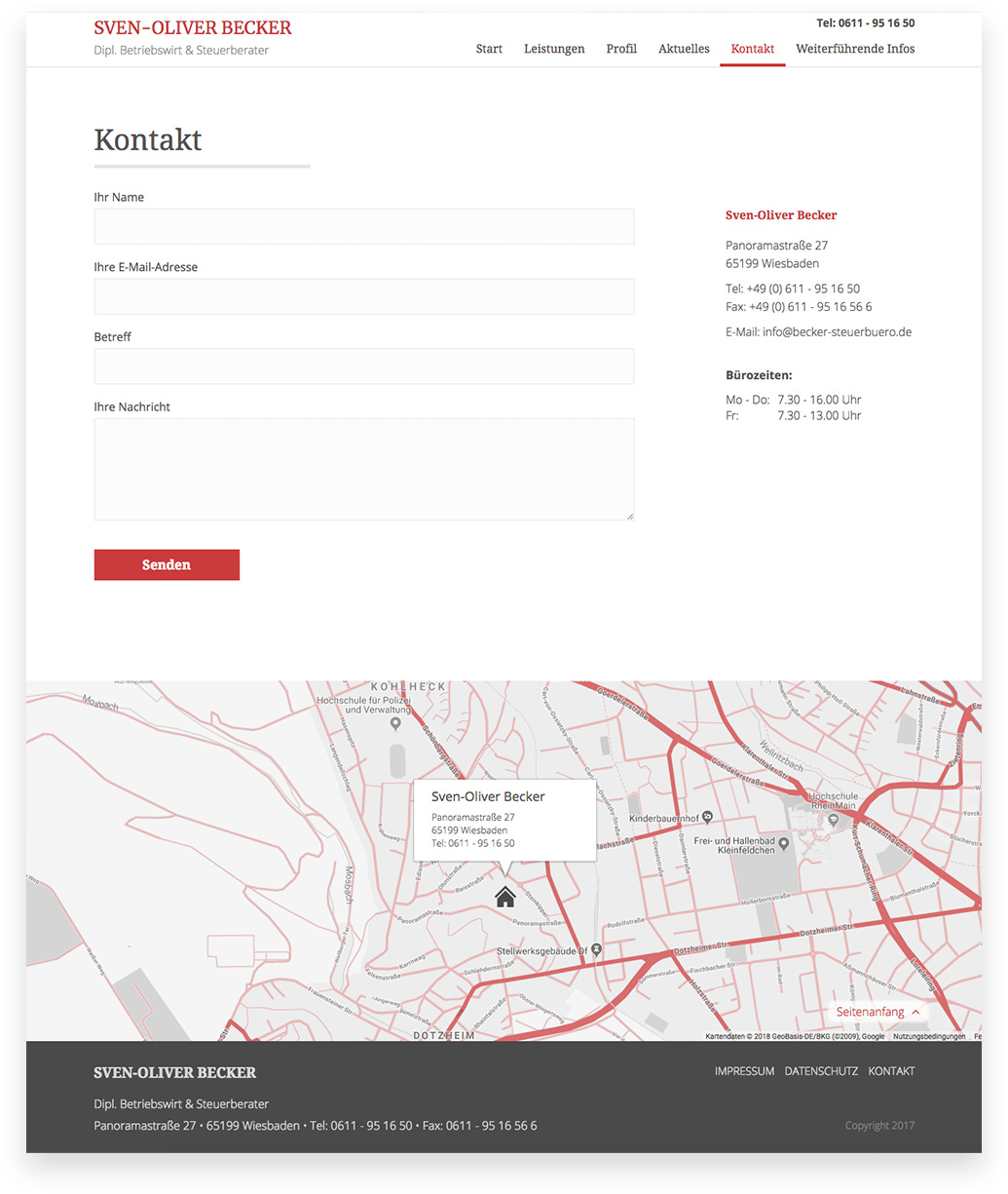 Kontakt - Steuerbüro Becker