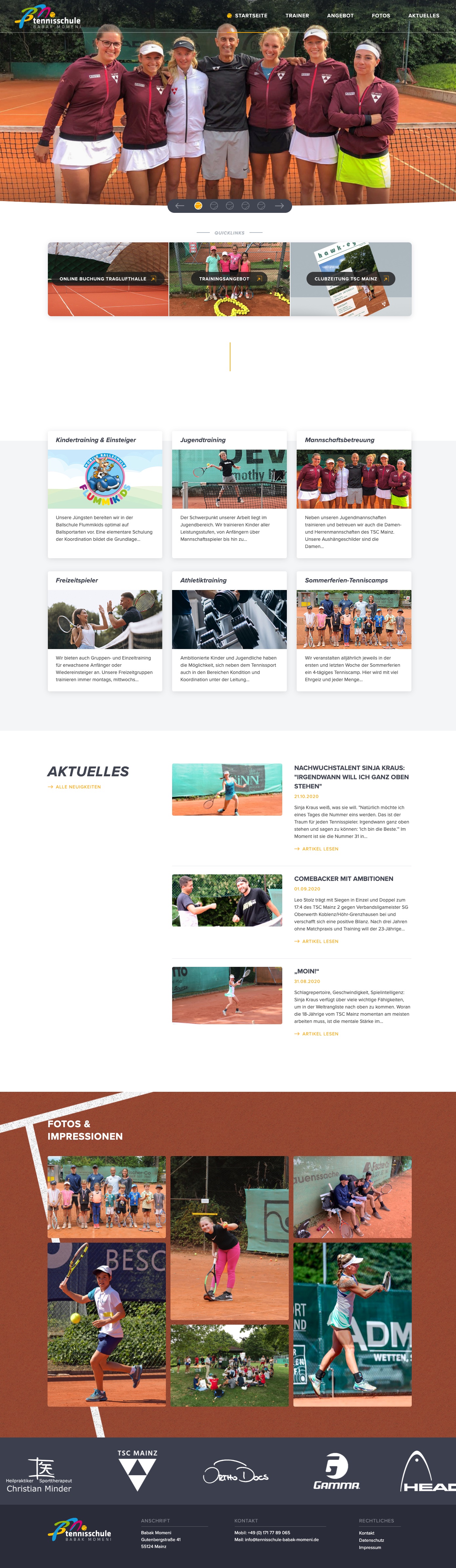 Tennisschule Babak Momeni